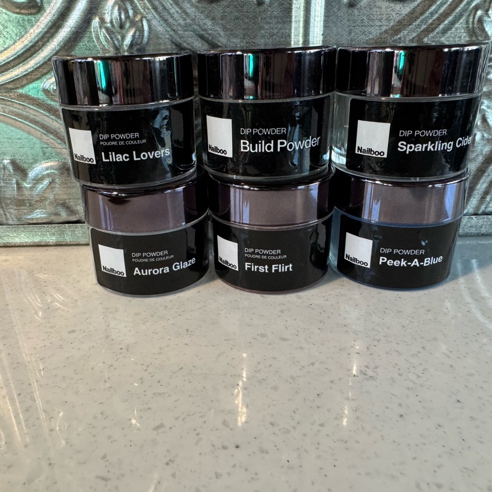 Nailboo Dip Powder Set - Lilac, Blue, Clear